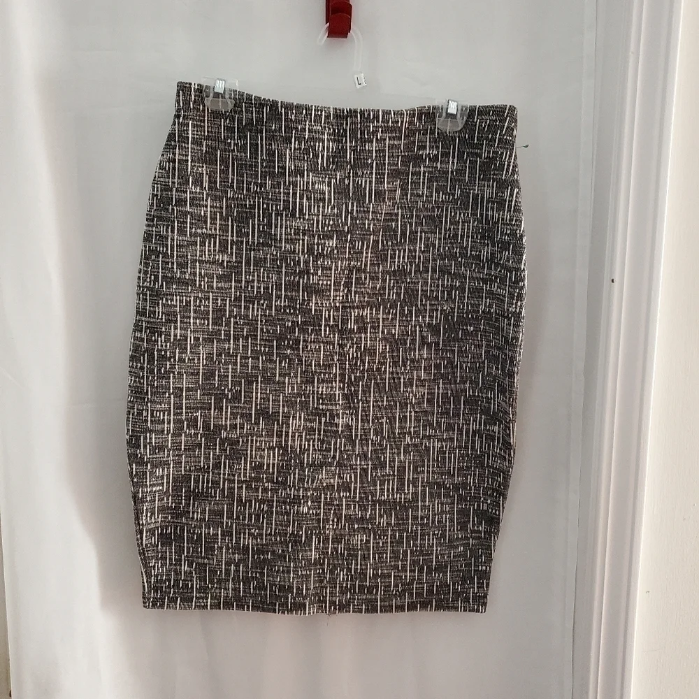 M&S Collection A Line Stripes Gray Pencil skirt Size 10